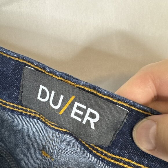 DUER L2X Performance Slim Fit Jeans Men’s 32x32 Dark Wash Stretch Denim - Picture 5 of 9